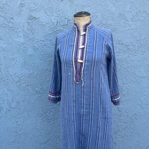 70s Bohemian Dress Retro California Style Vogue Beverly Hills Womens Small